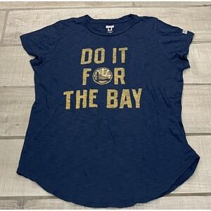 NBA Women's Golden‎ State Warriors Graphic The Bay  T-Shirt Blue Size M Medium